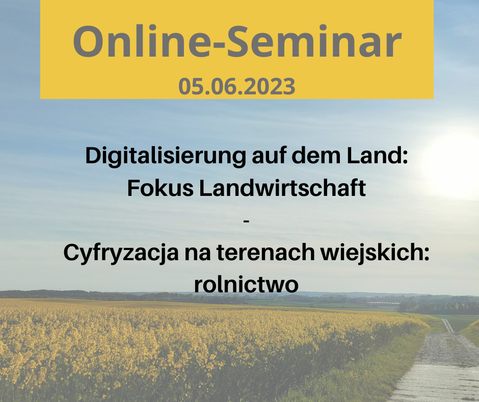 DIGITALISIERUNG AUF DEM LAND: FOKUS LANDWIRTSCHAFT